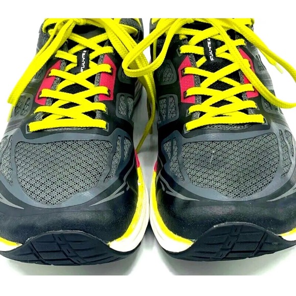 TOPO Athletic Womens Fli Lyte 2 Black Pink Yellow Running Shoes Sneakers Size 10 - Picture 3 of 16